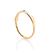 Anel skinny aro torcido e detalhe assimétrico banhado a oro 18k - comprar online