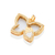 Pingente flutuante rosto de menina banhado a ouro 18k - comprar online