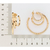Brinco triplo meia argola banhado a ouro 18k na internet