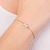 Pulseira laço da minnie folheada a ouro 18k com zircônias - comprar online