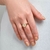 Anel dedo mindinho letra folheado a ouro 18k-letra r - comprar online