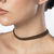 Choker de couro sintético banhado a ouro 18k - comprar online