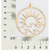 Pingente sol e ondas banhado a ouro 18k - Mix Joias - Nossa Joia é Você!
