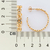 Brinco meia argola círculos banhado a ouro 18k - Mix Joias - Nossa Joia é Você!