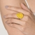 Maxi anel gota banhado a ouro 18k com cristal fúsion na internet