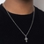 Pingente crucifixo de prata maciça 925 na internet