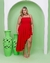 -Vestido vermelho - soltinho com gola -(Moda plus size) - comprar online
