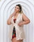 -Conjunto branco floral cropped,short e terceira peça -(Moda plus size) - graciosa plus size