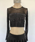 Top manga larga con strass - comprar online