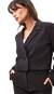 Blazer cruzado corto