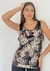 Remera de lentejuelas con flores