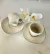 SET DE TAZA Y PLATO BUDAPEST CREAM