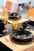 PLATO PLAYO ACAPULCO BLACK BORDE DORADO en internet