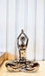 FIGURA DE YOGA PLATEADA 23CM