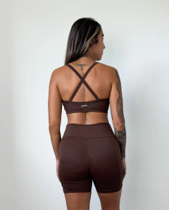 TOP TRANÇADO - DARK COFFEE - comprar online