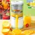 Espremedor sem fio elétrico portátil, Espremedor de laranja, USB recarregável