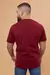 Camiseta Custom Regular Bordada Bordô