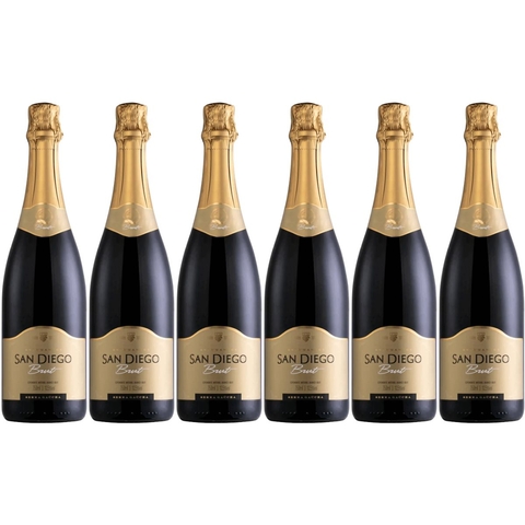 Espumante Brut Branco Charmat San Diego 750mL Caixa 6Un