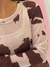BLUSA MANGA LONGA DE TULE ESTAMPADA COLECAO INVERNO - comprar online