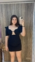 VESTIDO CURTO OMBROS MARCADO MAXXI DECOTE REF: 502VE009448 - loja online