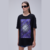 T-SHIRT AMPLA PRETA REF: 502TS003767 A0003