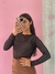 BLUSA MANGA LONGA TULE PRETA
