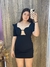 VESTIDO CURTO OMBROS MARCADO MAXXI DECOTE REF: 502VE009448 - Boutique Morango Rosa
