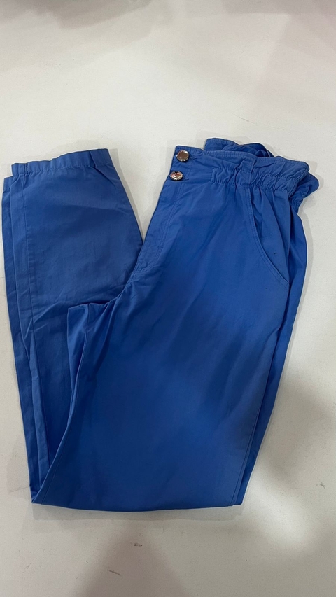 CALÇA AMANDA COM ELASTICO NO CÓS AZUL REF: 403616