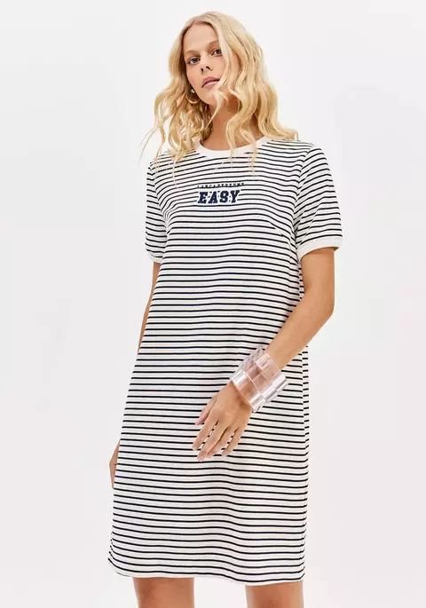 VESTIDO CURTO MANGA CURTA COM BORDADO REF: 502VE011769