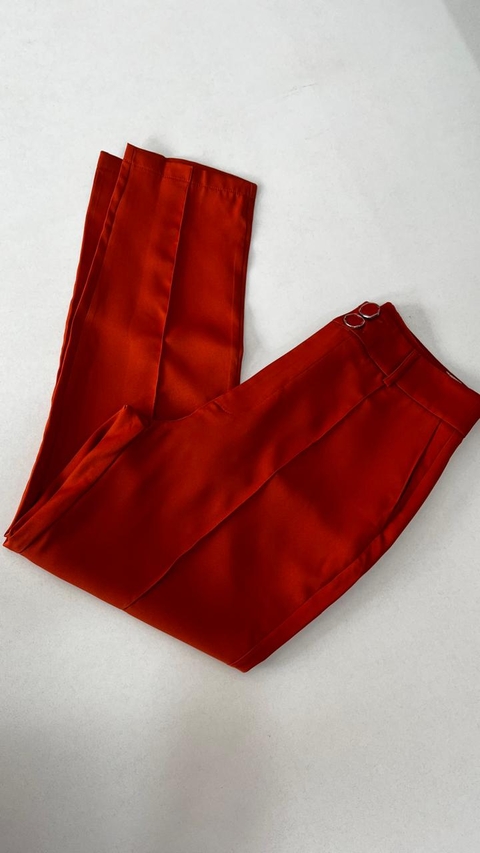 CALÇA ALFAIATARIA COM BOLSO TERRACOTA REF: CAL34191