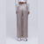 CALÇA ACETINADA CINTURA ALTA ALMOND MILK REF: 502CF002135 A0213 - comprar online