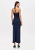 VESTIDO SUPER MIDI FRENTE UNICA MARINHO REF: 502VE012021 - comprar online