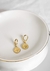 Brinco pingente moedas de ouro