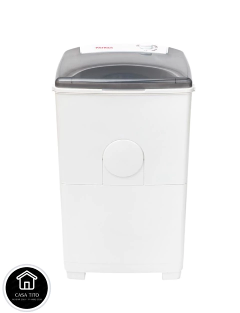 LAVARROPAS SEMIAUTOMÁTICO 6KG C/SUPERIOR PATRICK LTPK67SB BLANCO