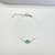 Pulseira Zircônia Verde Oval Prata 925 - comprar online