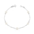 Pulseira Elo Cadeado e Pérolas Prata 925 - comprar online
