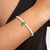 Pulseira Pérolas e Zircônia Verde Esmeralda Prata 925 - comprar online