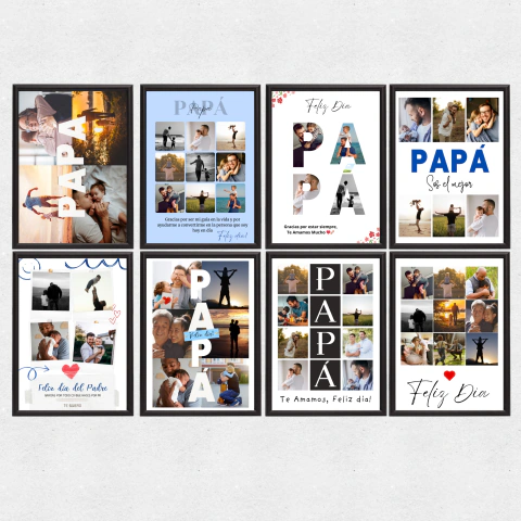 Cuadro Día del Padre Personalizado Feliz Dia Papá 15x21 Regalo para papá - comprar online