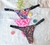 Tanga de lycra estampada con tiras anchas en internet
