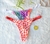 Tanga de lycra estampada con tiras anchas - Envidiosa
