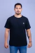 Camiseta Básica Algodão Preto na internet