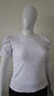 Blusa de laise feminina manga curta bufante - comprar online