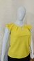 Blusa feminina manga curta e dupla