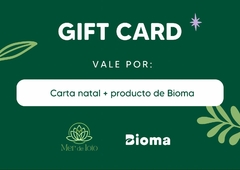 GIFT CARD carta natal + producto bioma (A elección)