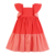 Vestido Vermelho e Rosa