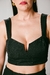 Top Alfaiataria Estruturado Melina Preto - comprar online