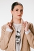 Blazer Manga Camisa Bolso Lapela Bege - Clōe Store