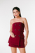 Blusa Alfaiataria Tomara Que Caia Marsala - comprar online