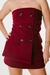 Shorts Saia Bolso Faca Marsala - comprar online