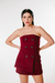 Blusa Alfaiataria Tomara Que Caia Marsala - Clōe Store